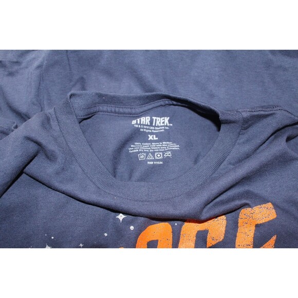Star Trek The Final Frontier Men’s T-Shirt Blue Navy Size XL  100% Cotton NEW - Picture 5 of 5